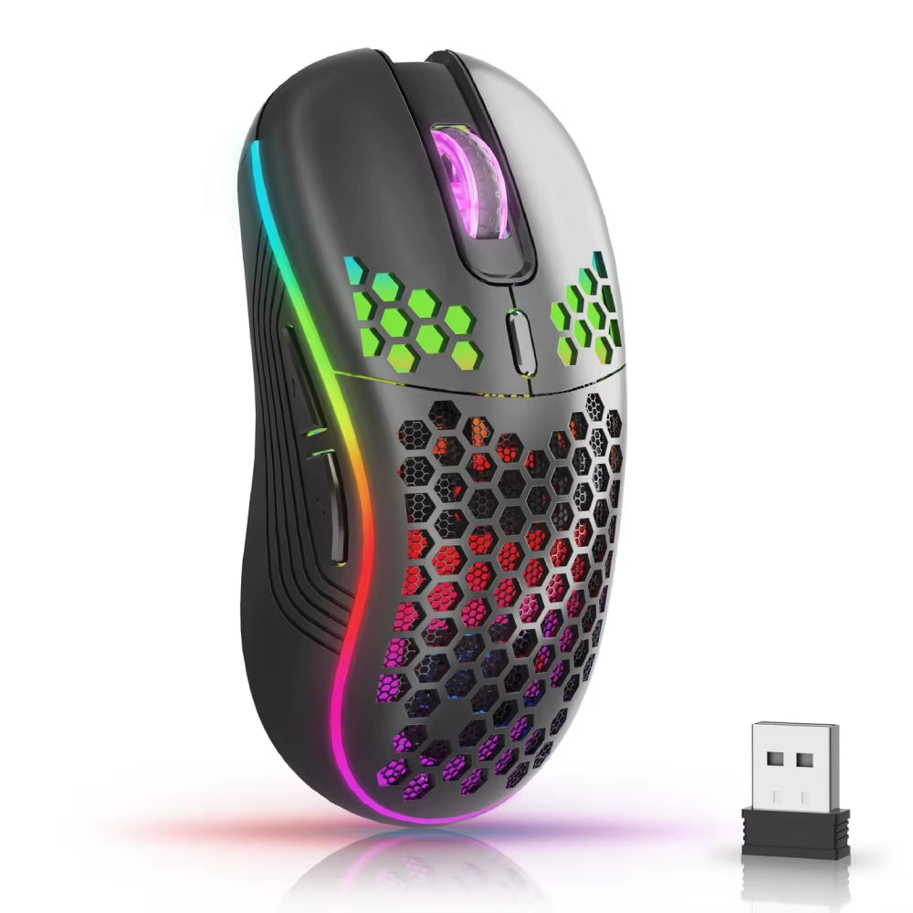 VelocityX Wireless Honeycomb Designed Mouse With RGB