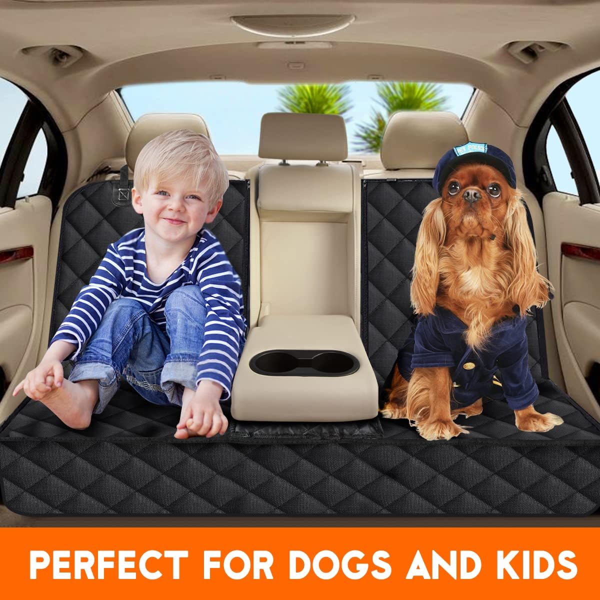 Canine Cruise™ Back Seat Cover For Dogs - Non-Slip and Waterproof