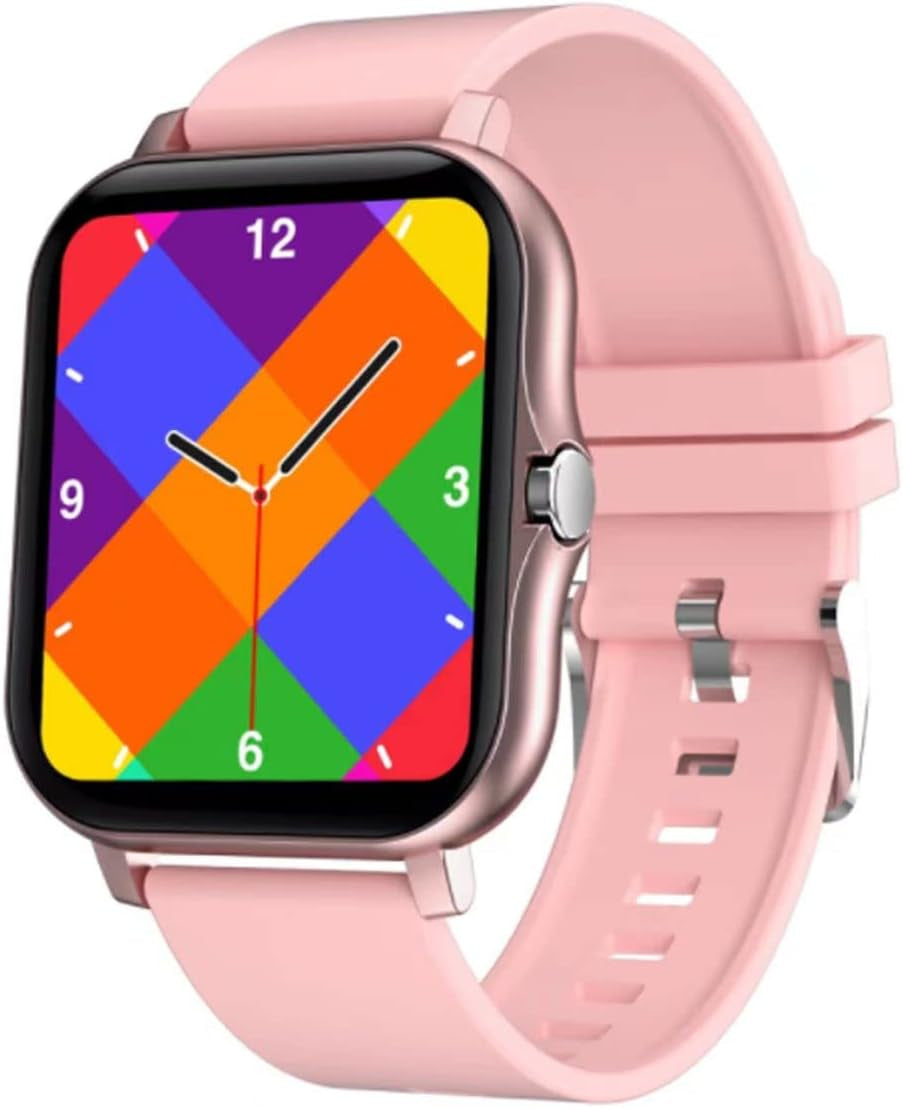 PulseSync™ Smart Watch Fitness Tracker for Andoird/IOS - Monitors IP68, Heart Rate/Blood Oxygen/Sleep - 1.69-Inch Display for Men and Women (Rose Gold)