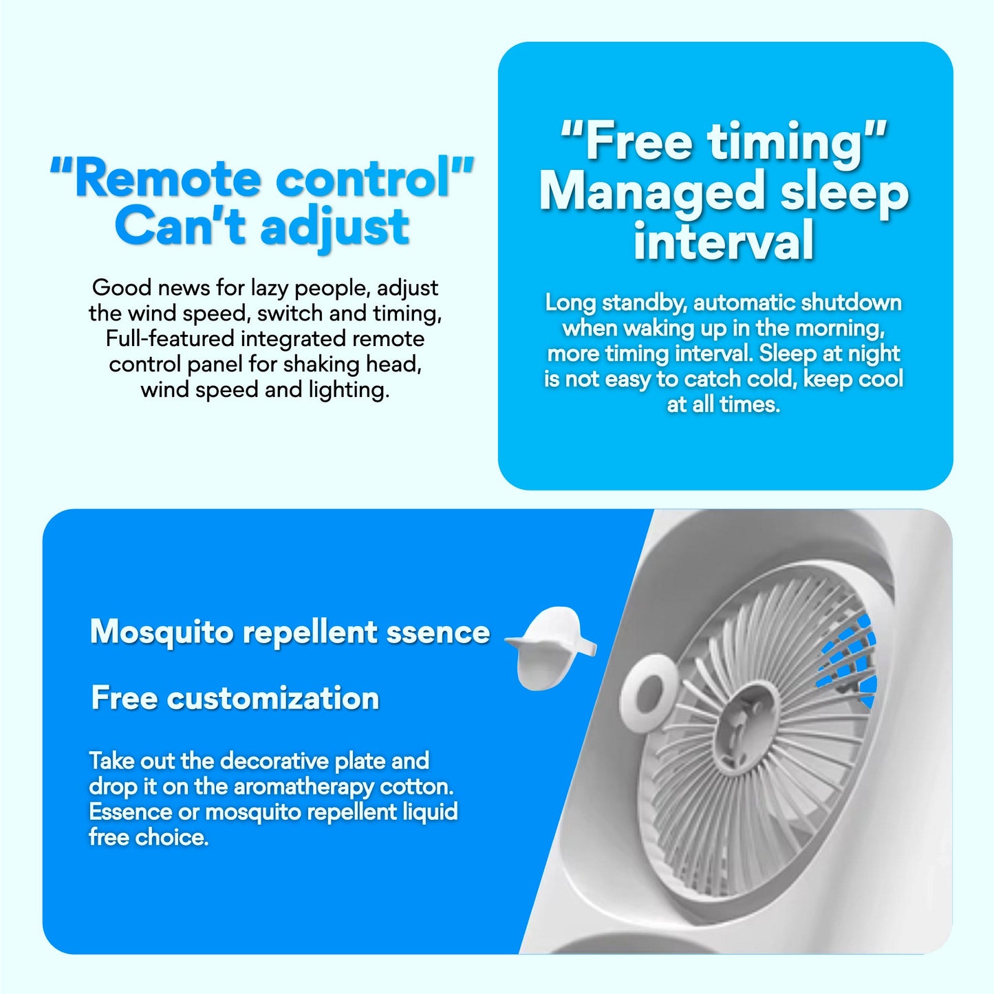 Mist Motion™ Dual Head Mist Fan, 5-Hole Cooling with Auto Oscillation