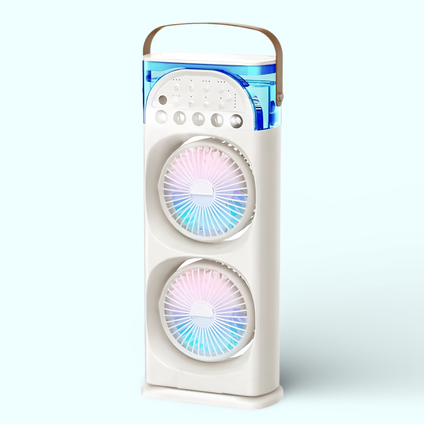 Mist Motion™ Dual Head Mist Fan, 5-Hole Cooling with Auto Oscillation