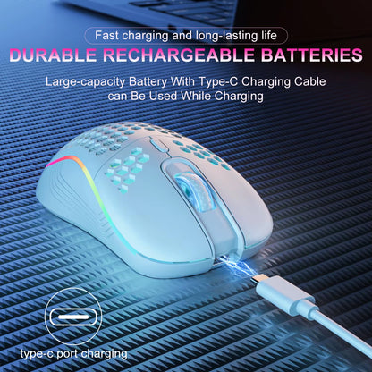 VelocityX Wireless Honeycomb Designed Mouse With RGB
